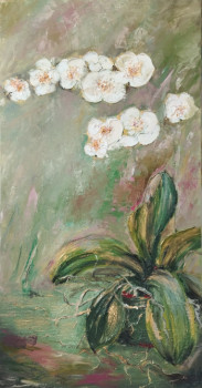 Named contemporary work « Orchidée Gracieuse », Made by IRYNA MALYNOVSKA