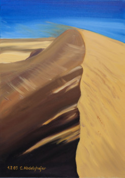 Named contemporary work « Sanddüne im Wind », Made by ABDELGHAFAR