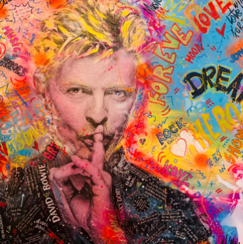 Named contemporary work « Bowie pop art », Made by ART’MONY