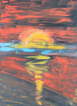 Named contemporary work « Sonnenuntergang », Made by JJNELLY