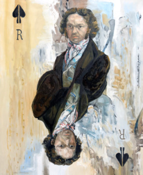 Named contemporary work « Francisco Goya roi de pique », Made by GILLES CHAMBON