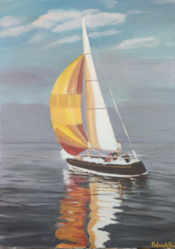 Named contemporary work « Envie de mettre les voiles », Made by PATRICK FOI