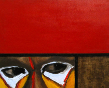 Named contemporary work « Aborigen nº 1 », Made by DE JUAN