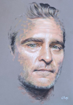 Named contemporary work « Joaquin Phoenix », Made by THIERRY VILLERS