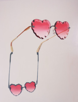 Named contemporary work « Heart Shaped Glasses #1 », Made by ASUPERNOVA STUDIO