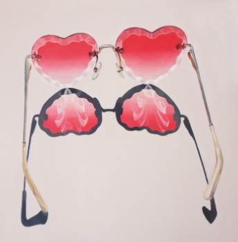 Named contemporary work « Heart Shaped Glasses #2 », Made by ASUPERNOVA STUDIO