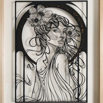 Named contemporary work « Fleur du Vent », Made by VANESSA ATALANTA
