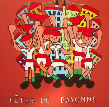 Named contemporary work « Fêtes de Bayonne », Made by KURT