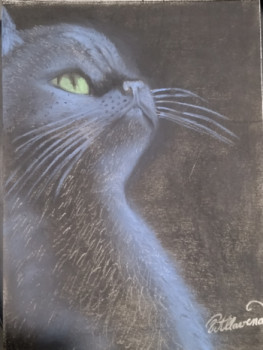 Named contemporary work « Chat », Made by ALLAVENA