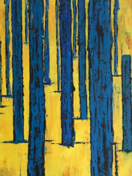 Named contemporary work « Blauer Wald », Made by MARTIN GERLACH