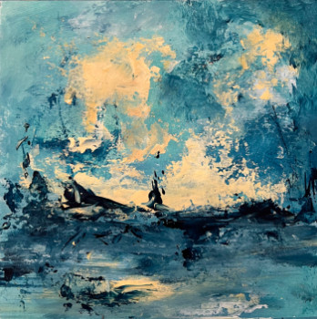 Named contemporary work « Sur les flots », Made by SANDRINE BELMONT