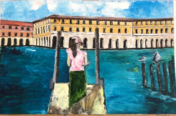 Named contemporary work « Venice », Made by DANA M