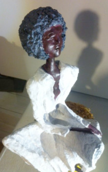 Named contemporary work « Jeune femme assise », Made by STEVARTS