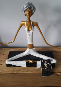 Named contemporary work « Femme yogi », Made by STEVARTS