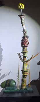 Named contemporary work « totem 3 », Made by RAIMS