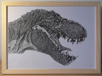 Named contemporary work « T-Rex », Made by CRéAWILL