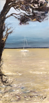 Named contemporary work « Bateau sur l'eau », Made by BéNéDICTE BRIGEOT