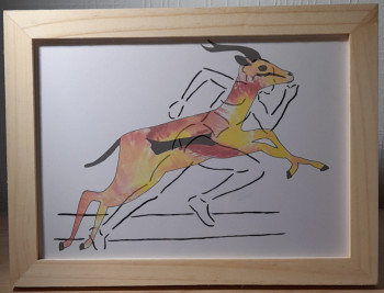 Named contemporary work « Gazelle », Made by CRéAWILL