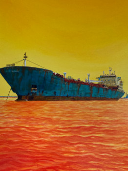 Named contemporary work « Cargo tanker chimiquier », Made by PIETRI