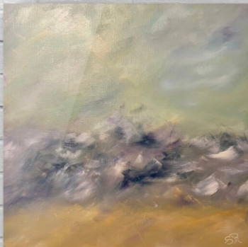 Named contemporary work « Jour de tempête », Made by SR - SANDY ART