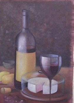 Named contemporary work « vinho e queijo », Made by LEOMARIANO