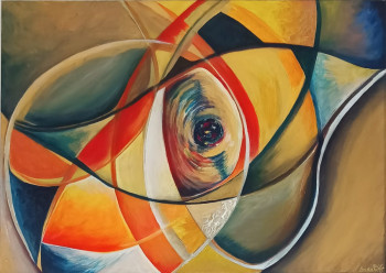 Named contemporary work « EYE SEE YOU », Made by SARAH