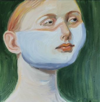 Named contemporary work « Woman‘s head », Made by BACHSTEIN