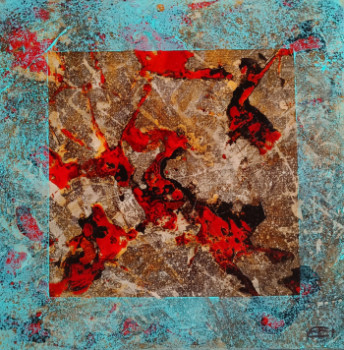 Named contemporary work « Abstrait 4 », Made by ERIC BESNARD