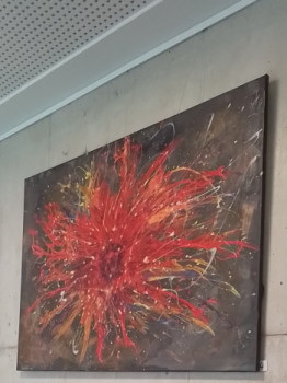 Named contemporary work « Feuerwerk », Made by STEF