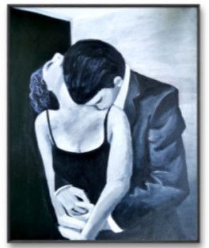 Named contemporary work « Les amants de saint jean », Made by CHELI GT