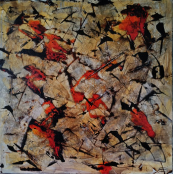 Named contemporary work « Abstrait 17 », Made by ERIC BESNARD