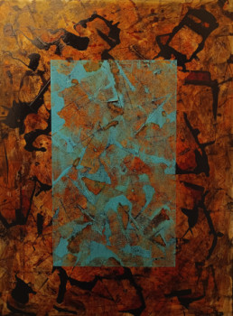 Named contemporary work « Abstrait 21 », Made by ERIC BESNARD