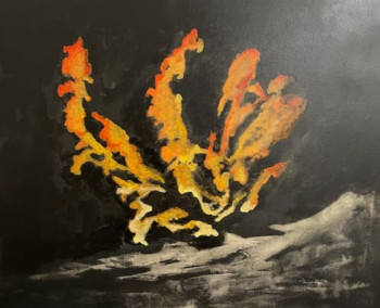 Named contemporary work « Explosion III », Made by LJ ART