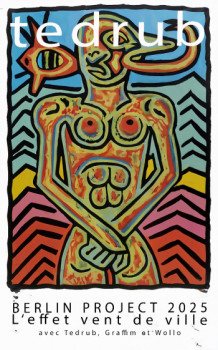 Named contemporary work « affiche no 1 berlin 2025 eperuve no 1 », Made by TEDRUB