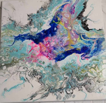 Named contemporary work « LES VAGUES », Made by JODAPOURING