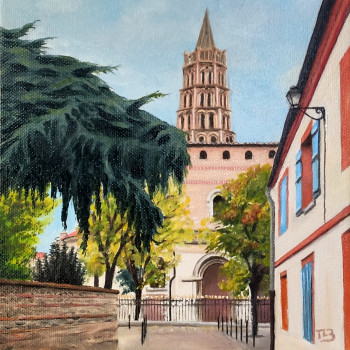 Named contemporary work « Le clocher de la Basilique Saint Sernin », Made by THIERRY LE BOULANGER