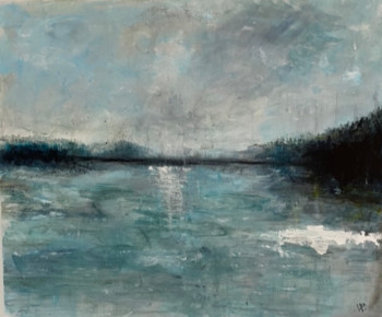 Named contemporary work « Seascape 1 », Made by VéRONIQUE RIGAUDIE