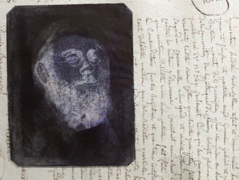 Named contemporary work « au fil des mots.. », Made by MAGDA MORACZEWSKA