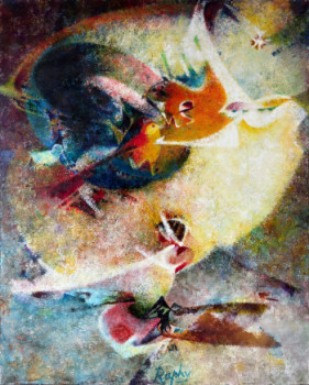 Named contemporary work « Chant d’oiseaux IV : Paradis pour mes parents », Made by RAPHY