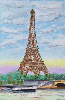 Named contemporary work « Tour Eiffel 2 », Made by MICHEL CROZE