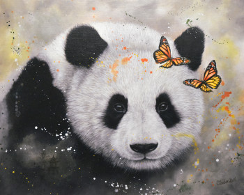 Named contemporary work « HUANLILI », Made by CARINE LAUBER