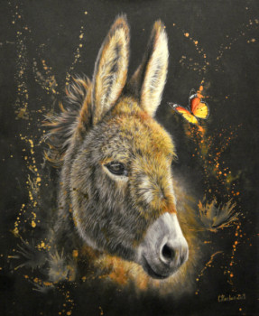Named contemporary work « ECHO », Made by CARINE LAUBER
