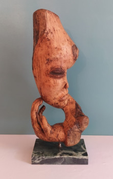 Named contemporary work « LA SOUCIEUSE », Made by YERBANGA SCULPTURE