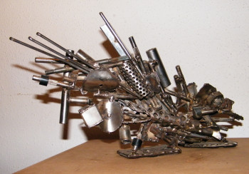 Named contemporary work « Avant le Choc », Made by FREDERICK MAROSELLI