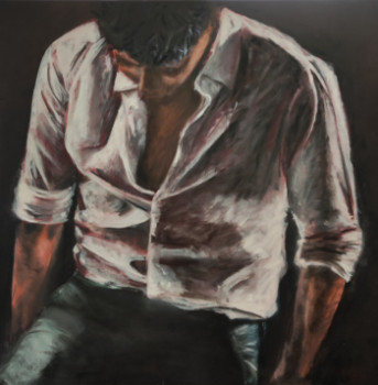 Named contemporary work « Homme #4 », Made by FLORE.M