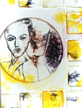 Named contemporary work « Marie », Made by SPECTRISME
