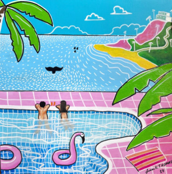 Named contemporary work « La piscine », Made by FRANCK THOMAS
