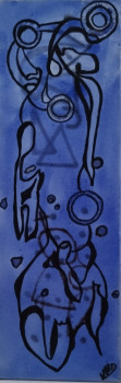 Named contemporary work « Lé vitrail caché », Made by VIVIANE