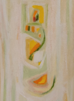 Named contemporary work « Totem », Made by CHANTAL LISTOIR
