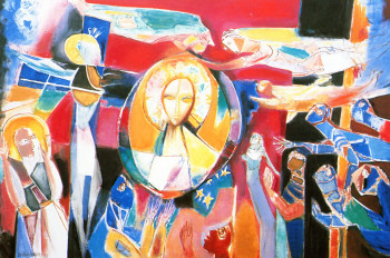 Named contemporary work « Il est ! Il était et il vient ! », Made by LOUIS CAILLAUD D'ANGERS